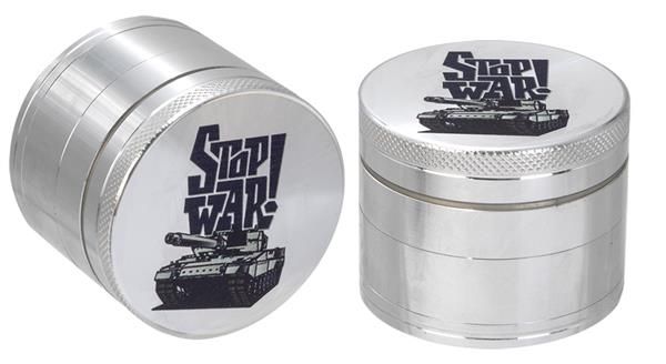 Grinder / Pollinator Aluminium - STOP WAR 2.0, 4tlg., 50mm 