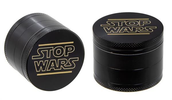 Aluminium Grinder STOP WARS, 50mm, 4tlg. 