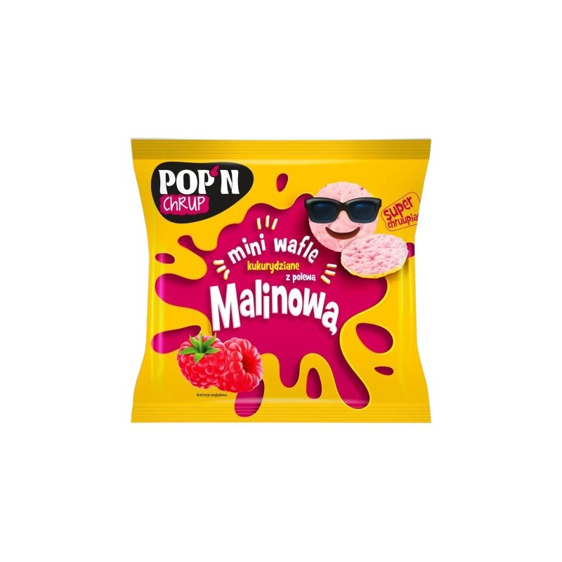 POP'N CHRUP Mini Maiswaffeln - 35g - Himbeere - Rabatt