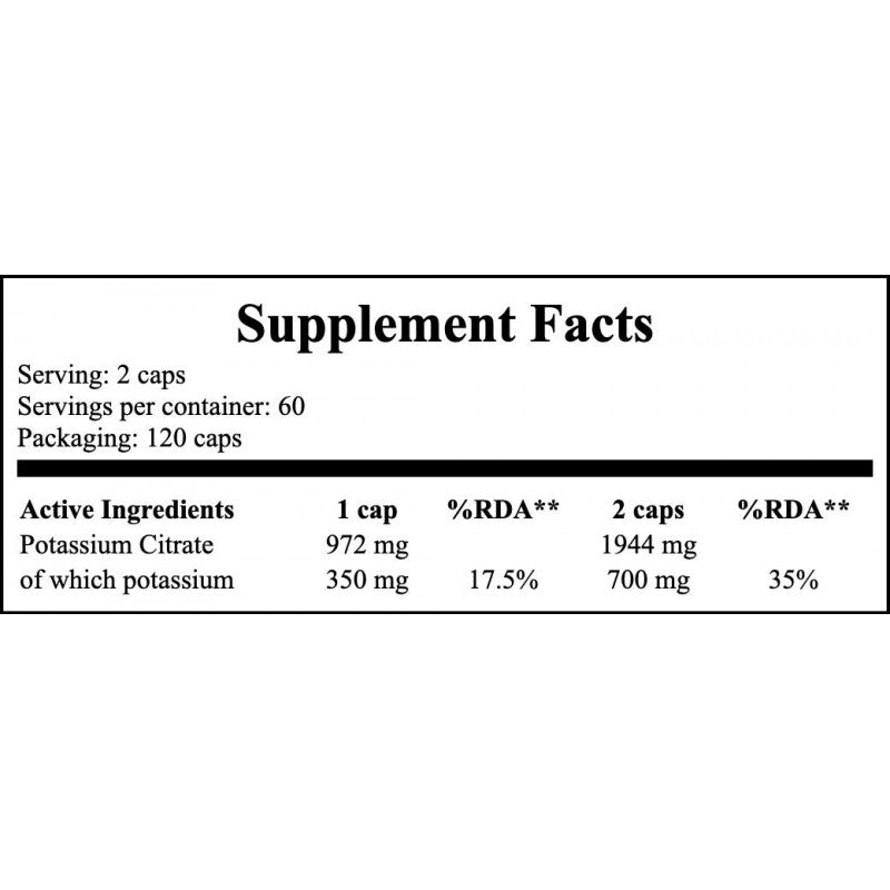 Potas - 120caps. - Kalium