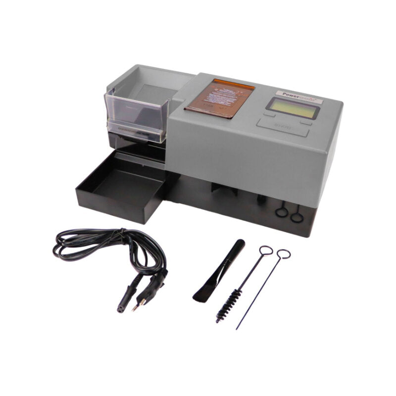 Powermatic - 5 + - Elektrische Stopfmaschine mit Shredder - Silber