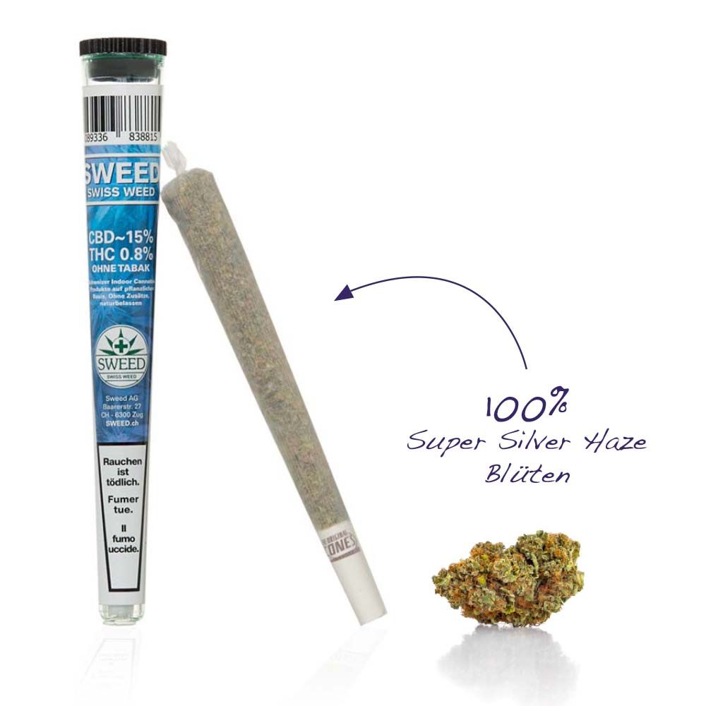 20x Sweed CBD, Pre Rolled Super Silver Haze