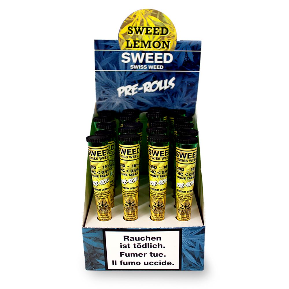 20x Sweed CBD, Pre Rolled Lemon