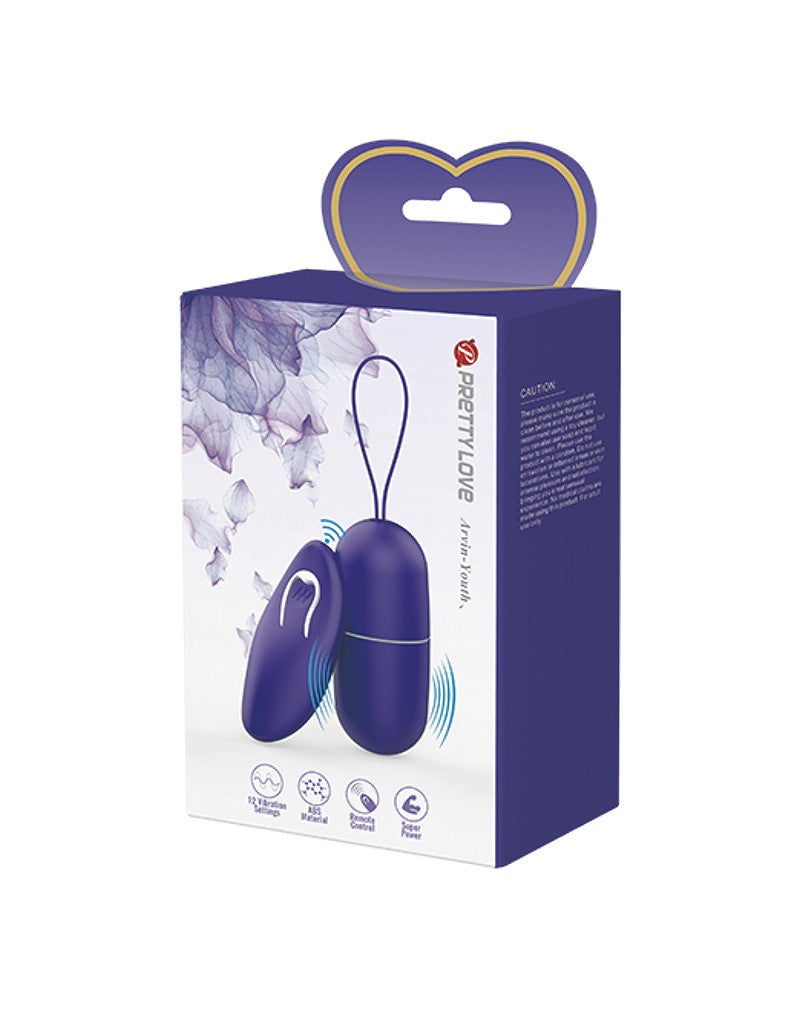 2: Pretty Love - Arvin-Youth - Eiervibrator mit Fernbedienung - Lila