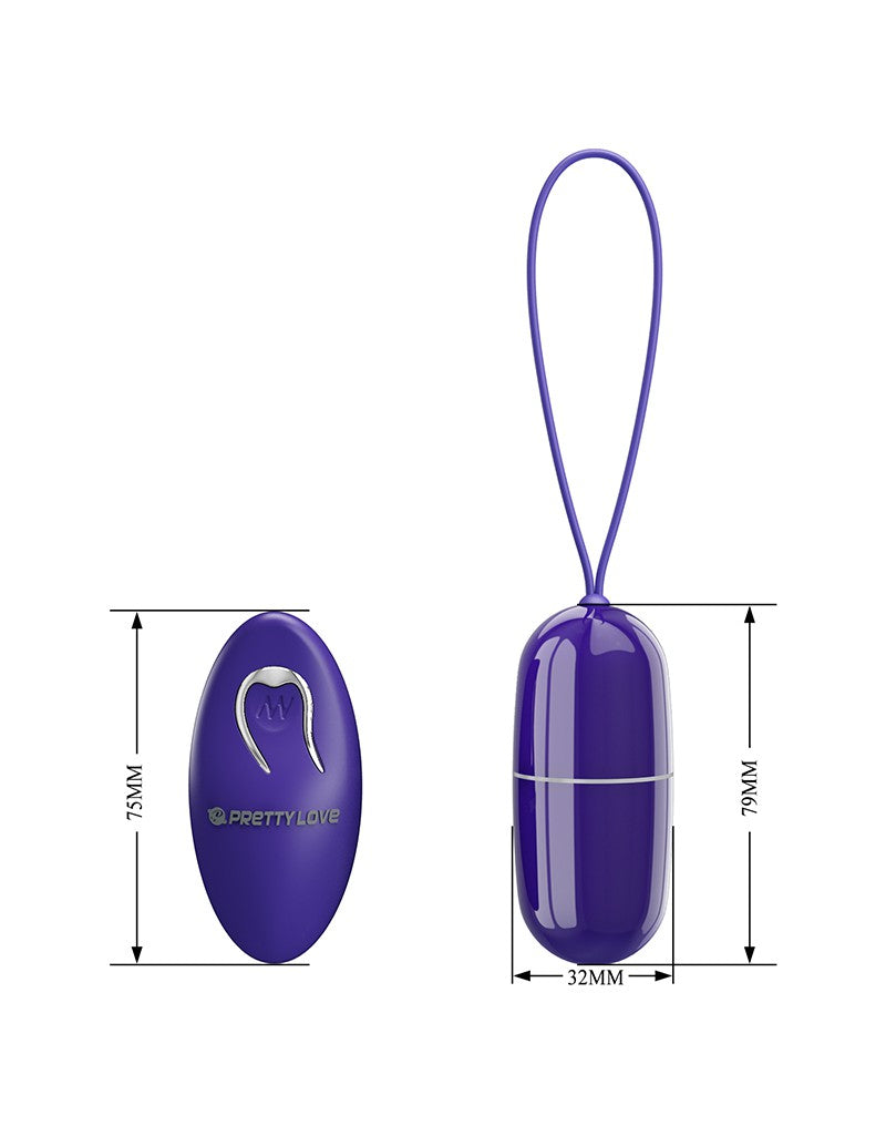 6: Pretty Love - Arvin-Youth - Eiervibrator mit Fernbedienung - Lila