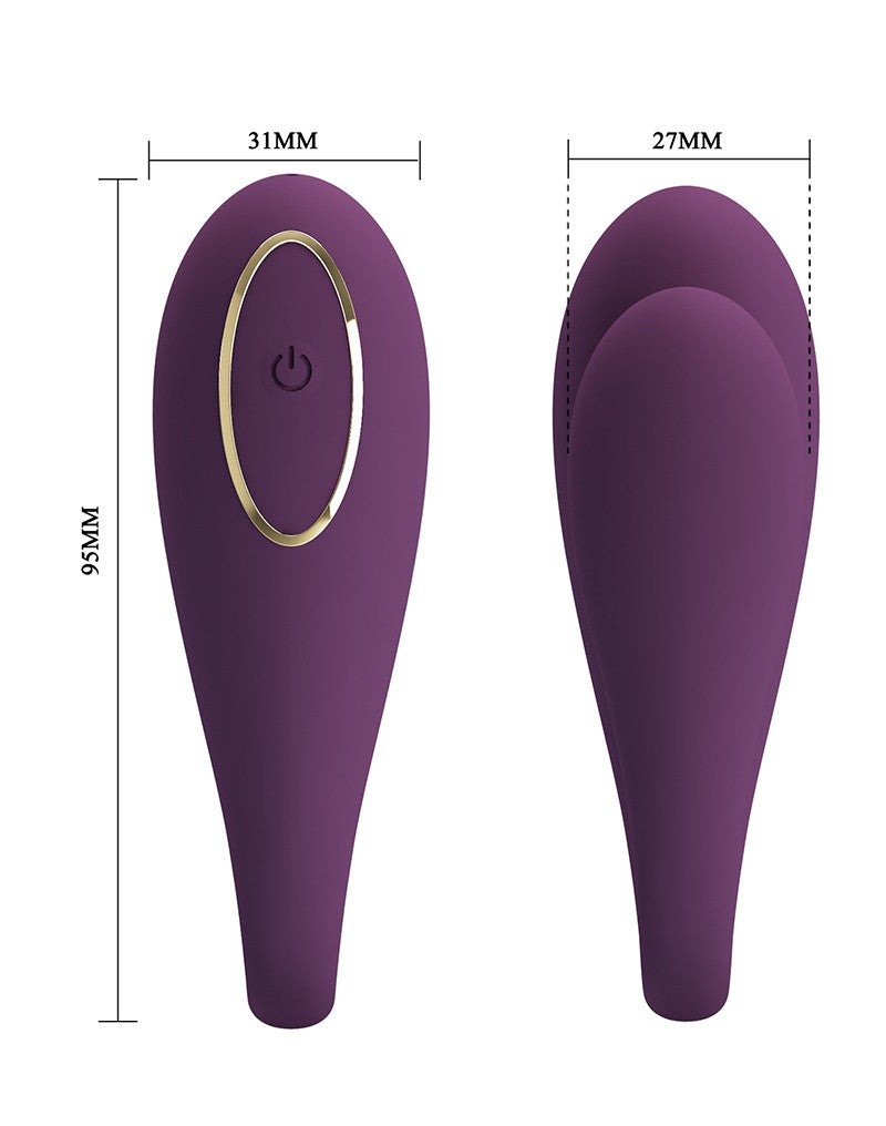 5: Pretty Love - August - Paarvibrator mit App-Steuerung - Lila