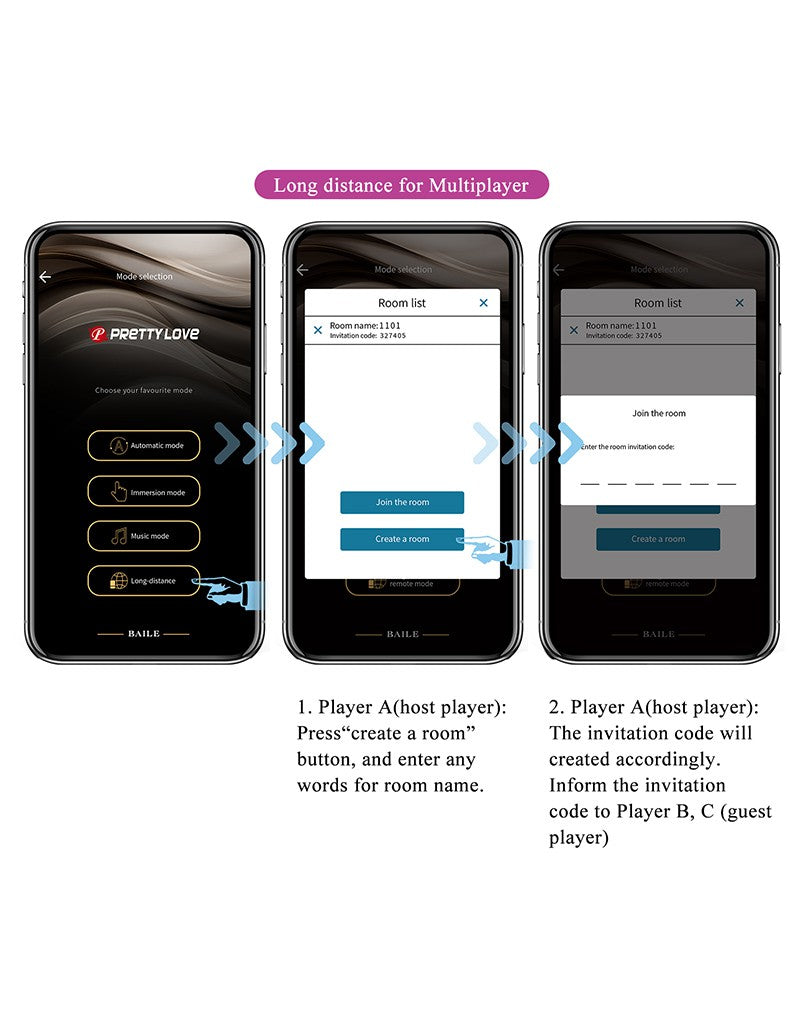 Pretty Love - August - Paarvibrator mit App-Steuerung - Lila