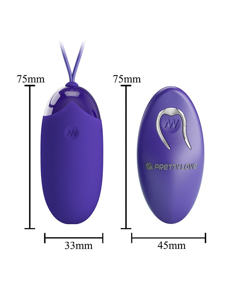 8: Pretty Love - Berger-Youth - Ei-Vibrator mit Fernbedienung - Blau
