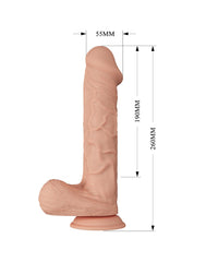 3: Pretty Love - Bergrisi - Realistischer Vibrationsdildo 26 cm - Nude