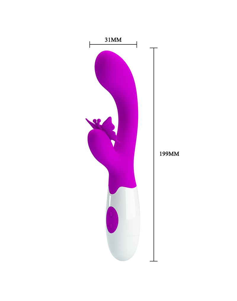Pretty Love - Butterfly Kiss - Rabbit-Vibrator - Pink