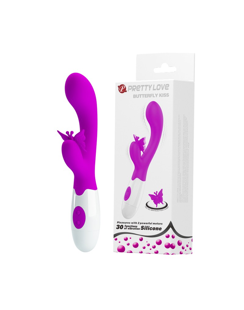 Pretty Love - Butterfly Kiss - Rabbit-Vibrator - Pink