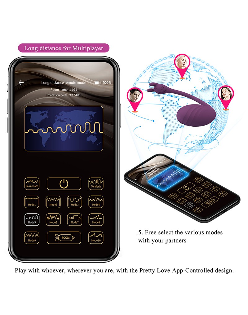 15: Pretty Love - Catalina - Wearable Vibrator mit App-Steuerung - Lila
