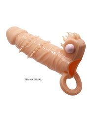 Pretty Love – Connor – Penishüllen-Vibrator mit Klitorisstimulator – Nude