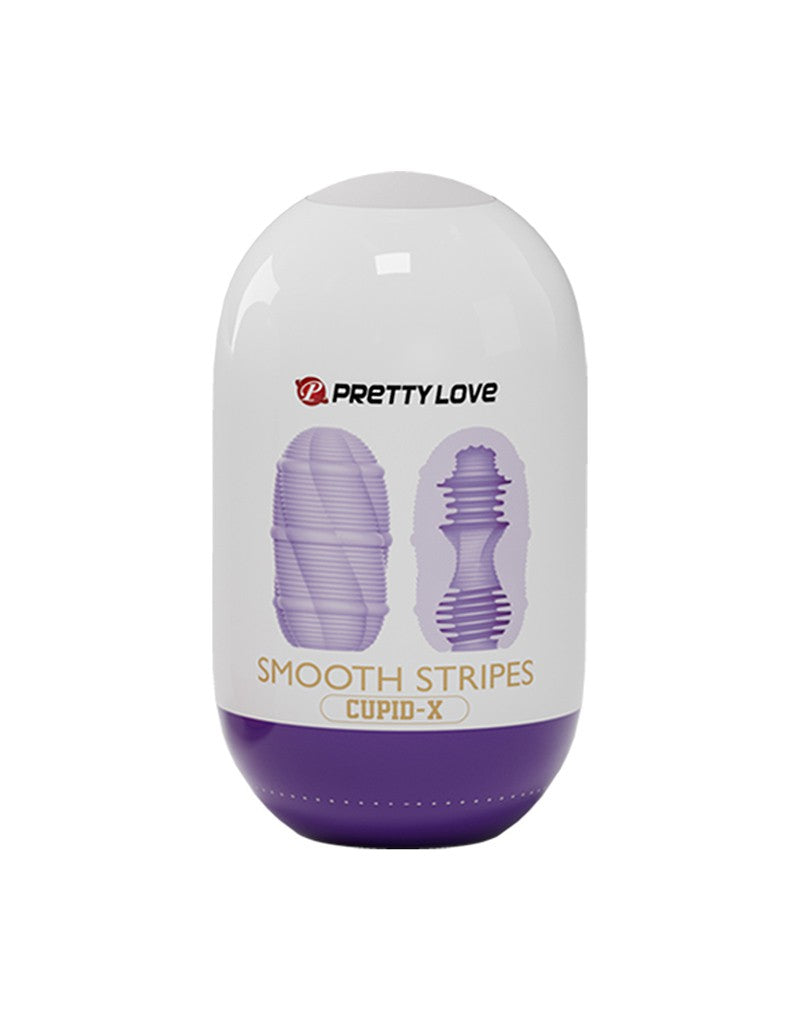 Pretty Love - Cupid X - Smooth Stripes - Masturbator - Lila, Weiß