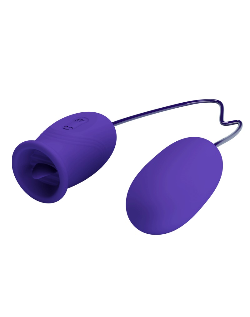 Pretty Love - Daisy-Youth - 2 in 1 Klitorislecker und vibrierendes Ei - Lila