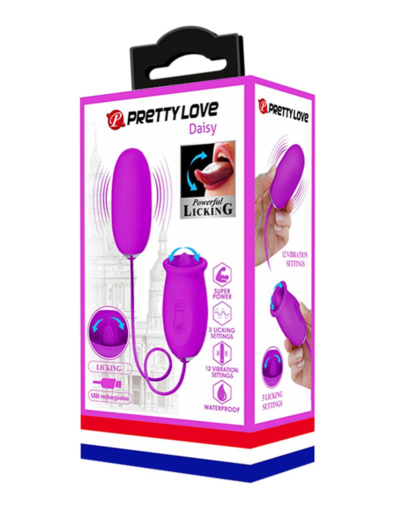 6: Pretty Love - Daisy 2 in 1 Clit Licker and Vibrating Egg