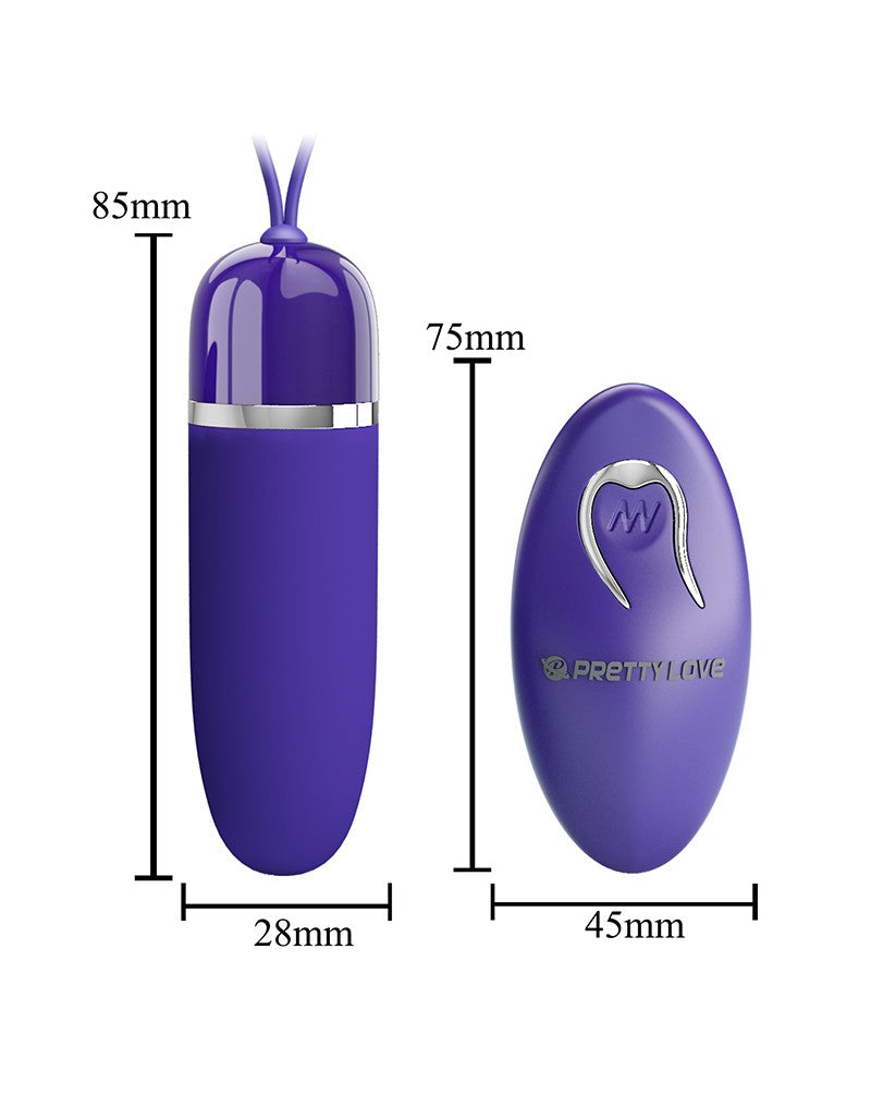 6: Pretty Love - Darlene-Youth - Eiervibrator mit Fernbedienung - Lila