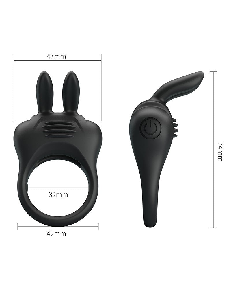 Pretty Love - Davion - Cockring-Vibrator - Schwarz