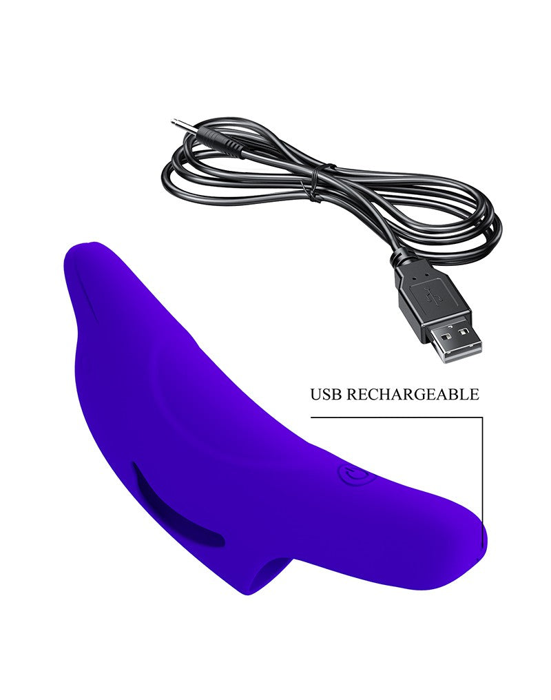 Pretty Love - Delphini - Fingervibrator - Blau