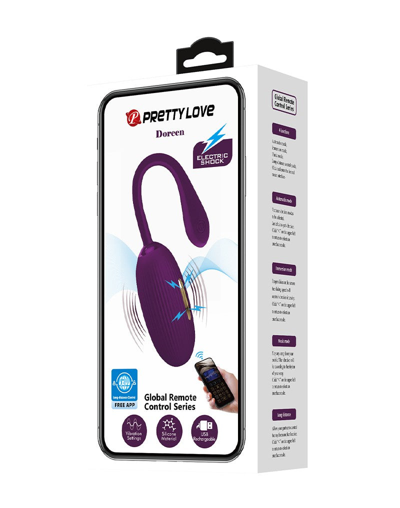 Pretty Love - Doreen - Wearable Electric Shock Vibrator mit App-Steuerung - Lila