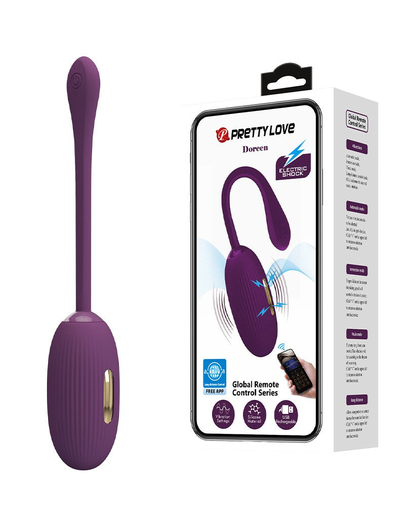 Pretty Love - Doreen - Wearable Electric Shock Vibrator mit App-Steuerung - Lila