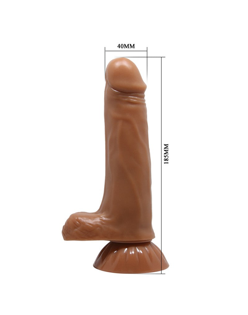 5: Pretty Love - Easton - Rotierender und stoßender Dildo - Braun