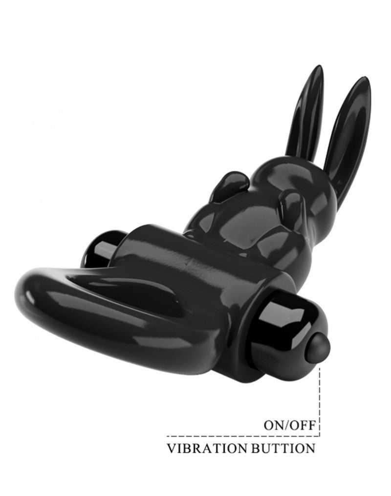 Pretty Love - Exciting Ring - Vibrierender Cockring - Schwarz