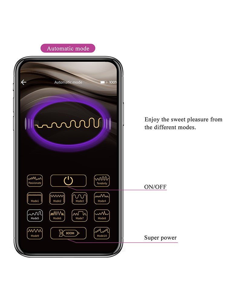 Pretty Love - Fisherman - Wearable Vibrator mit App-Steuerung - Lila