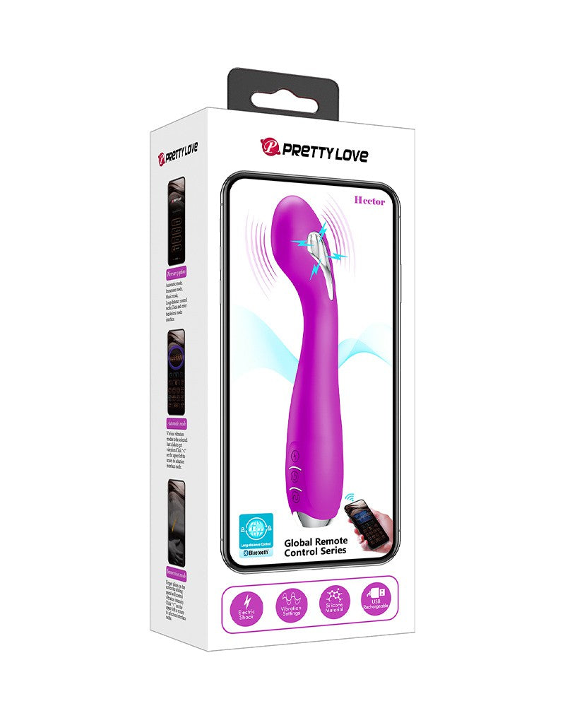 2: Pretty Love - Hector - Elektrischer G-Punkt-Schockvibrator mit App-Steuerung - Lila