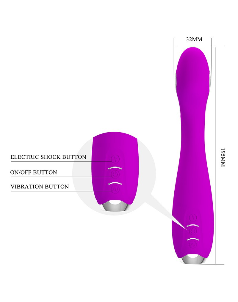 Pretty Love - Homunculus - Elektroschock-Vibrator - Lila