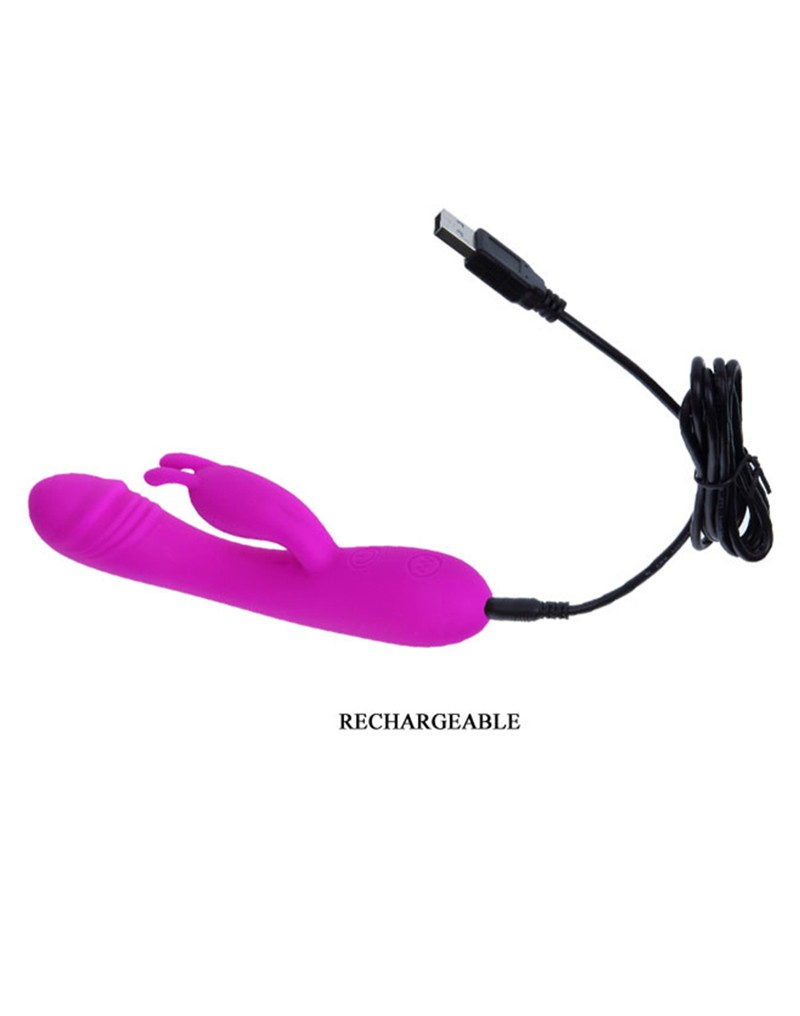 Pretty Love - Hunter - Kaninchen-Vibrator - Deep Rose