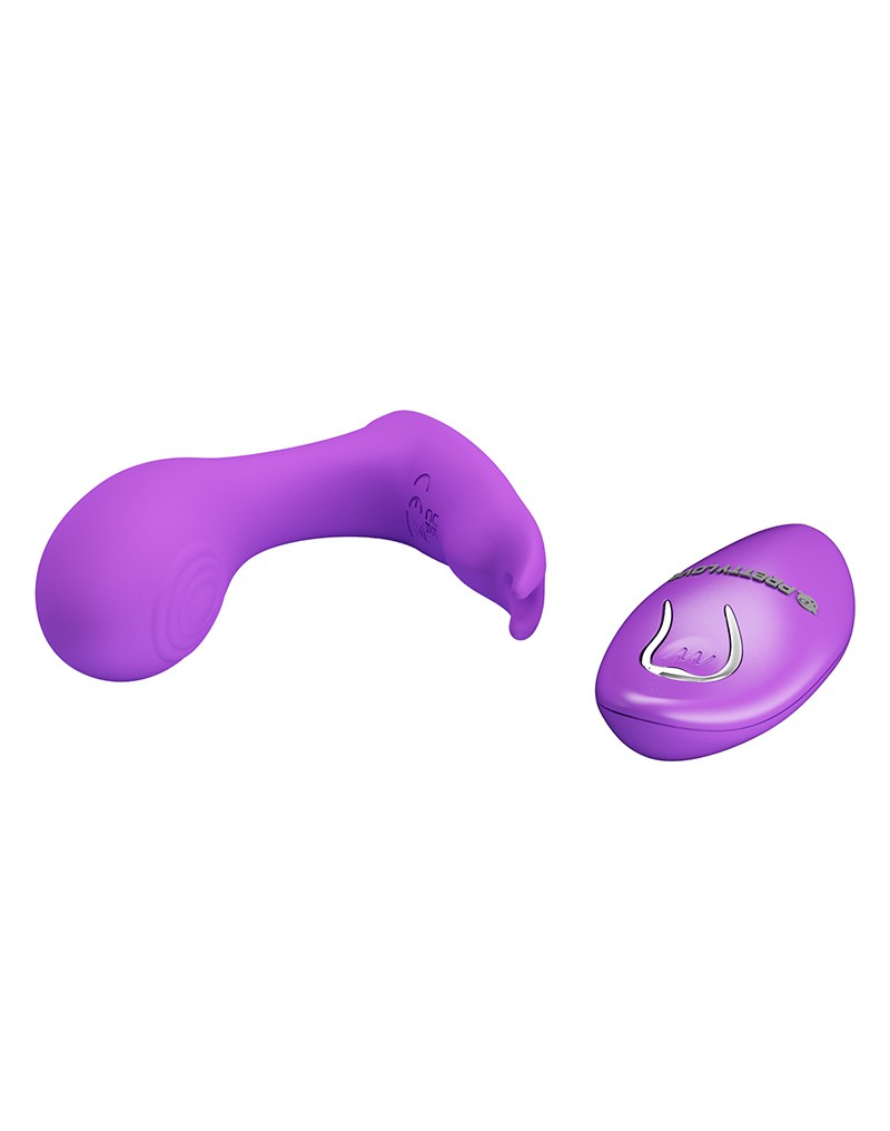 5: Pretty Love - Idabelle - Tragbarer Vibrator mit Fernbedienung für den G-Punkt - Lila