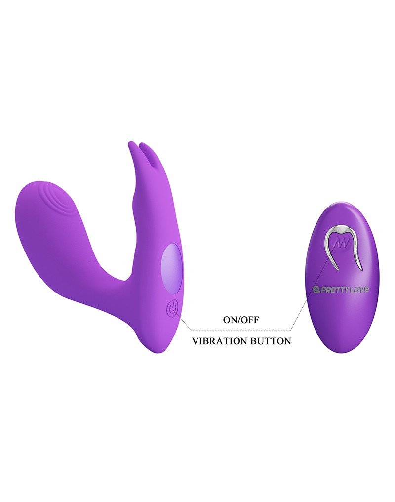 6: Pretty Love - Idabelle - Tragbarer Vibrator mit Fernbedienung für den G-Punkt - Lila
