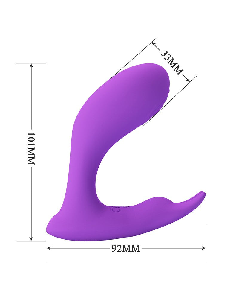 8: Pretty Love - Idabelle - Tragbarer Vibrator mit Fernbedienung für den G-Punkt - Lila