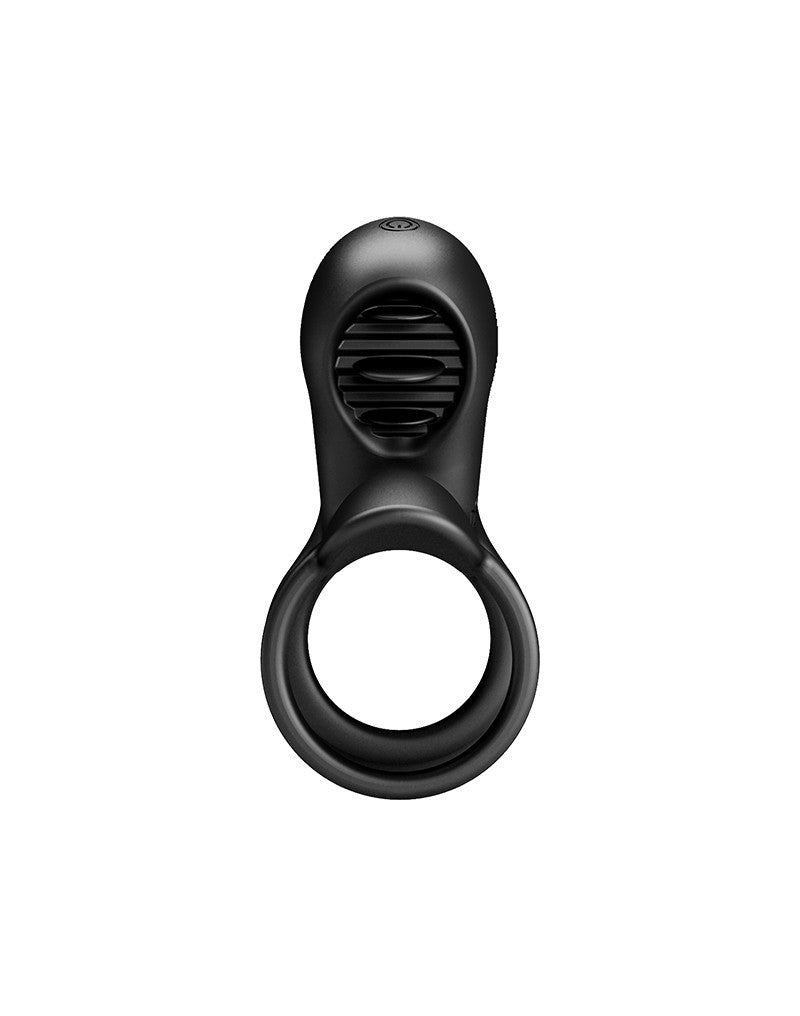 Pretty Love - Jammy - Cockring-Vibrator mit Klitorisstimulator - Schwarz