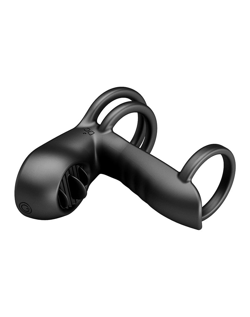 Pretty Love - Jammy - Cockring-Vibrator mit Klitorisstimulator - Schwarz
