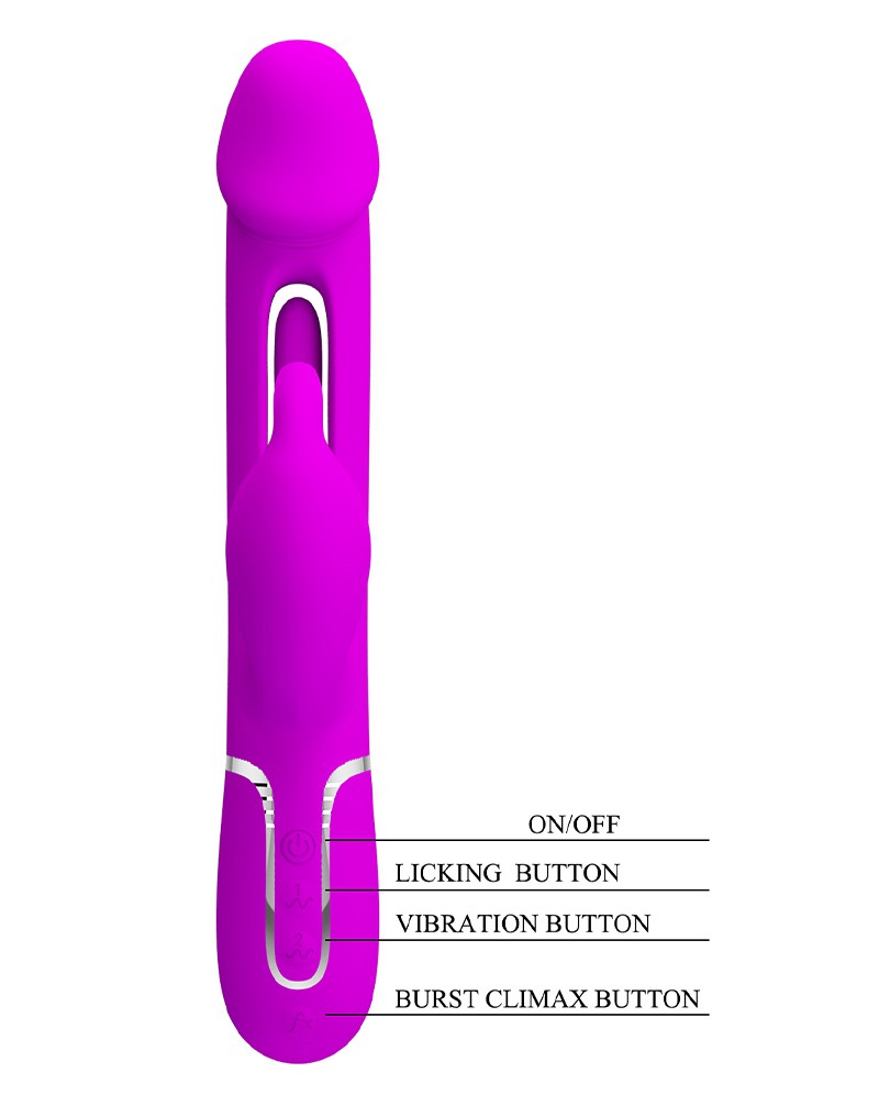 6: Pretty Love - Kampas - Rabbit Vibrator 3 in 1 - Lila