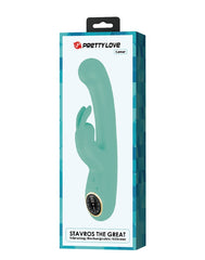 Pretty Love - Lamar - Rabbit-Vibrator mit digitaler LED-Anzeige - Blau