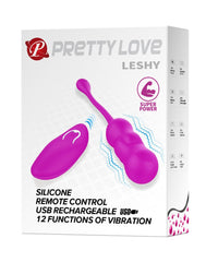 2: Pretty Love - Leshy - Vibrierendes Ei mit Fernbedienung - Pink