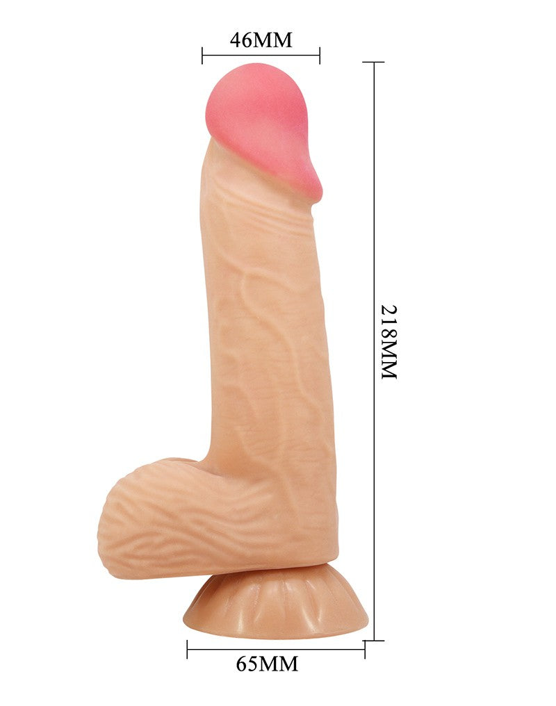 6: Pretty Love - Lisle - Sliding Skin 20.6 cm (Ø 4.4 cm) - Nude