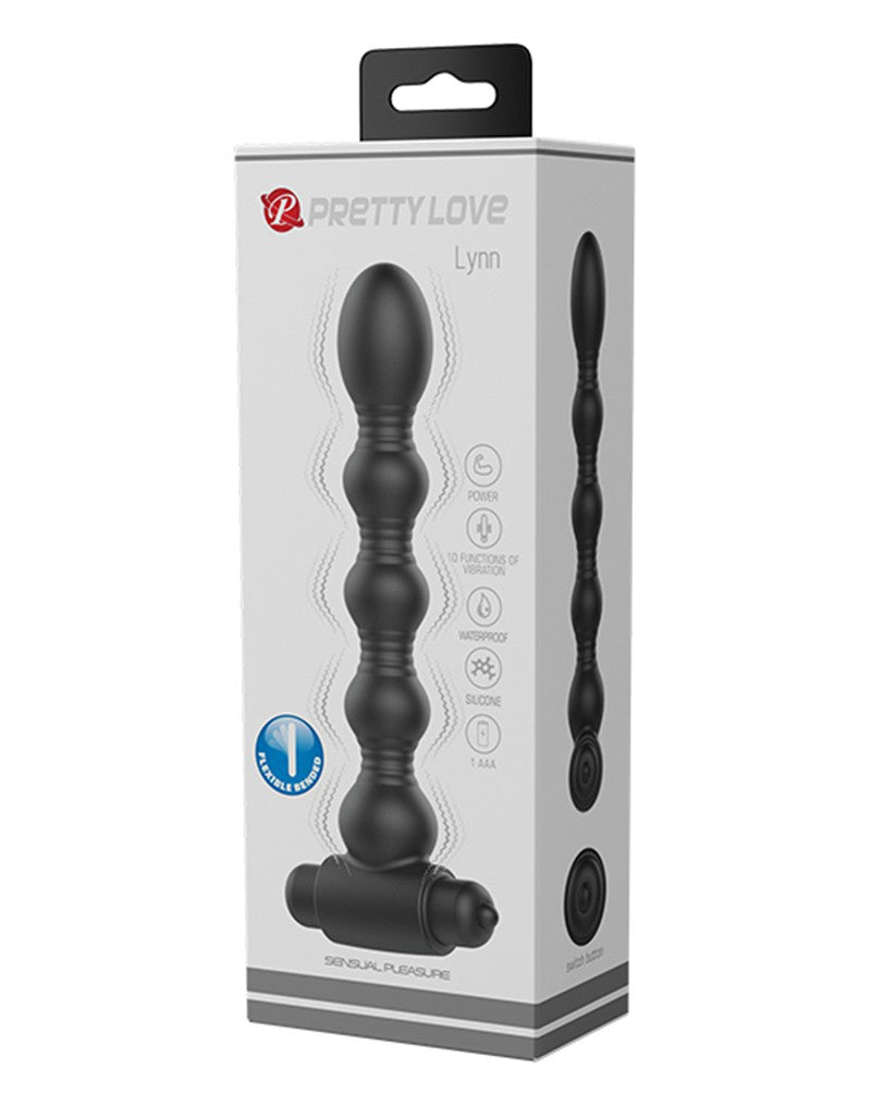 2: Pretty Love - Lynn - Vibrierende Analplug - Schwarz