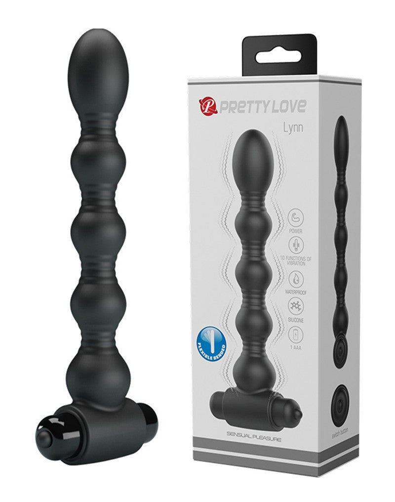 4: Pretty Love - Lynn - Vibrierende Analplug - Schwarz