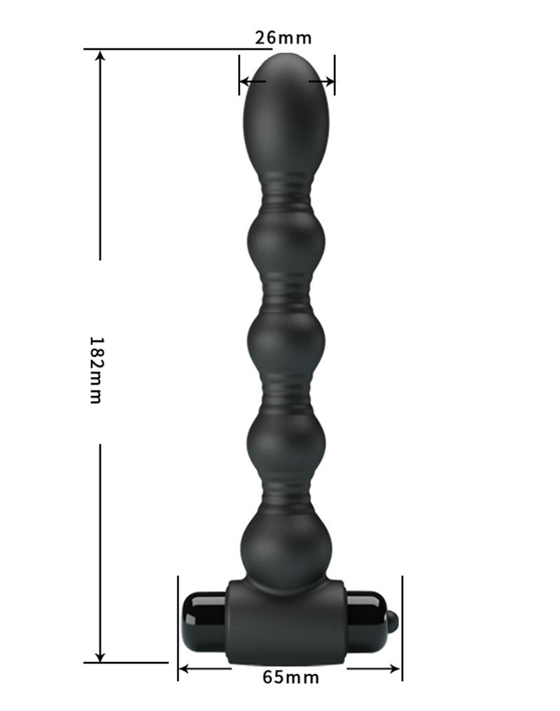 7: Pretty Love - Lynn - Vibrierende Analplug - Schwarz