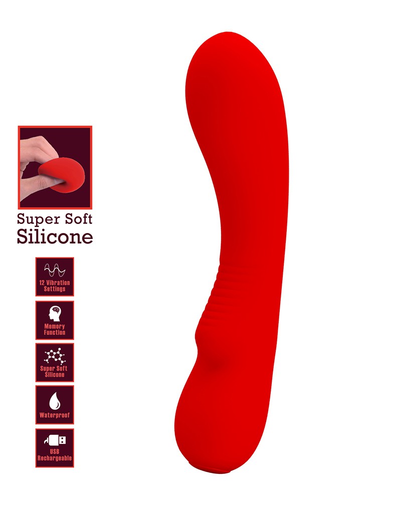 Pretty Love - Matt - G-Punkt-Vibrator - Rot