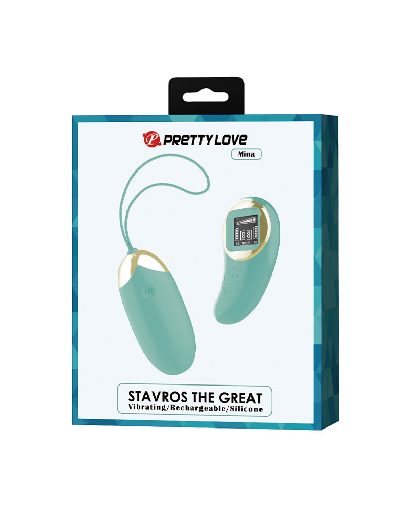 2: Pretty Love - Mina - Ei-Vibrator mit Fernsteuerung - Blau