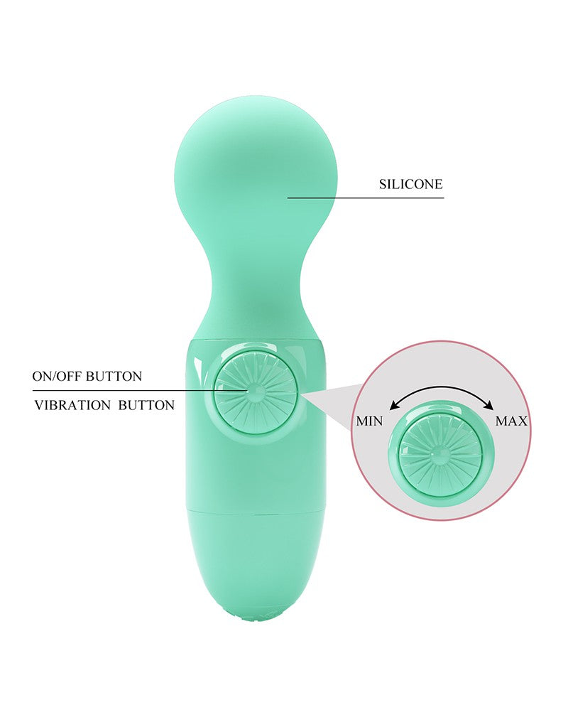 4: Pretty Love - Mini Stick - Mini Wand Vibrator - Grün
