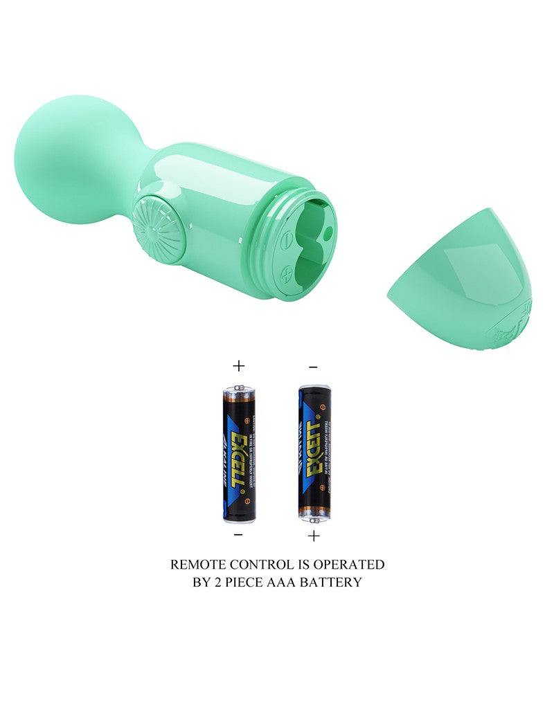 6: Pretty Love - Mini Stick - Mini Wand Vibrator - Grün