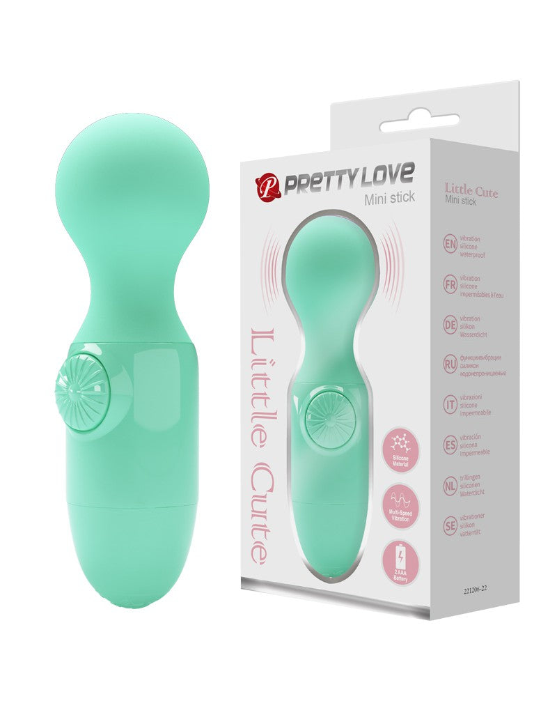 13: Pretty Love - Mini Stick - Mini Wand Vibrator - Grün