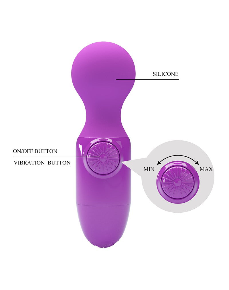4: Pretty Love - Mini Stick - Mini Wand Vibrator - Lila