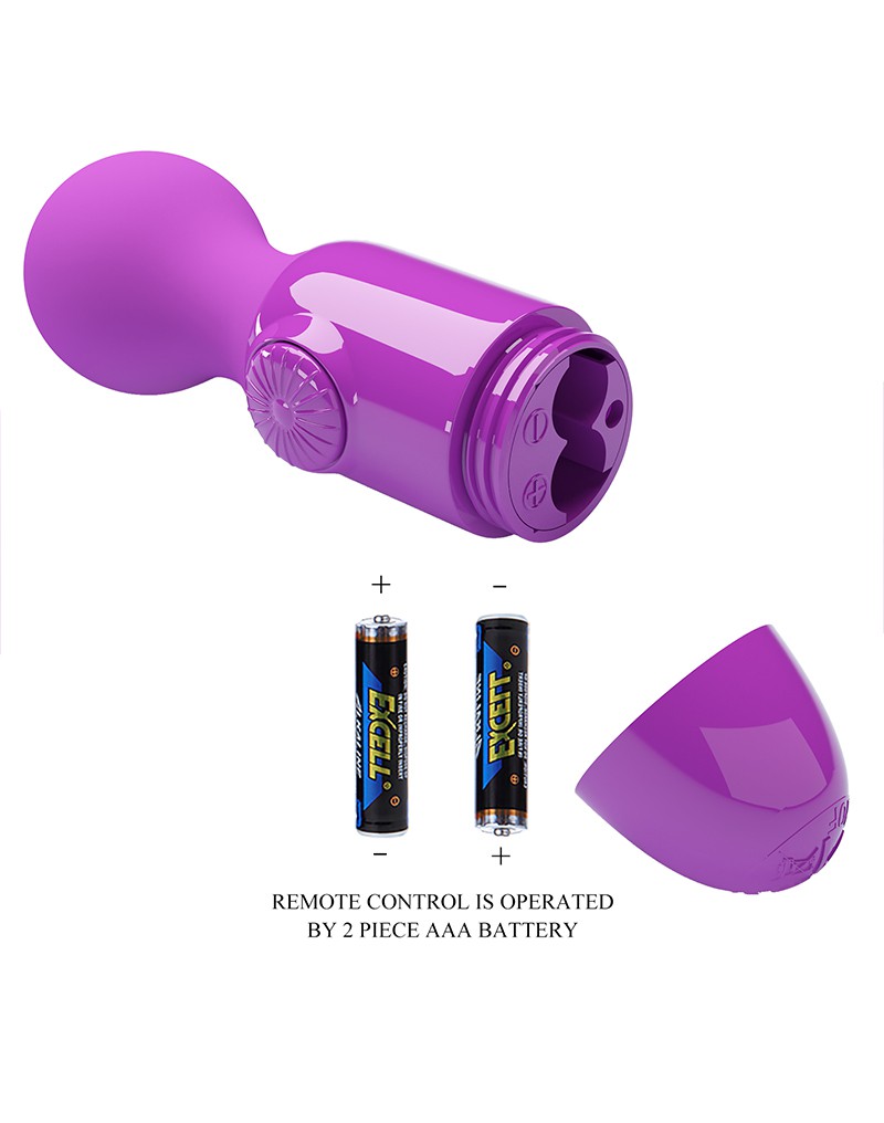 6: Pretty Love - Mini Stick - Mini Wand Vibrator - Lila